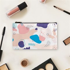 Hand-drawn-abstract-organic-shapes-background Cosmetic Bag (small) by Wegoenart