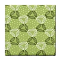 Pattern Green Tile Coaster by designsbymallika