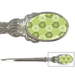 Pattern Green Letter Opener by designsbymallika