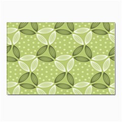 Pattern Green Postcard 4 x 6  (pkg Of 10) by designsbymallika