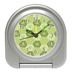 Pattern GREEN Travel Alarm Clock Front