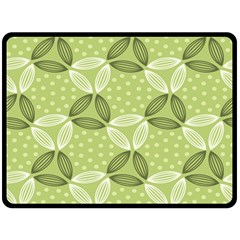 Pattern Green Fleece Blanket (large)  by designsbymallika