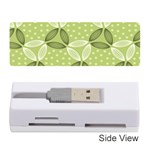 Pattern GREEN Memory Card Reader (Stick) Front