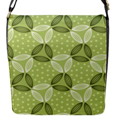 Pattern Green Flap Closure Messenger Bag (s) by designsbymallika