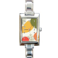 Multi Color Pattern Rectangle Italian Charm Watch by designsbymallika