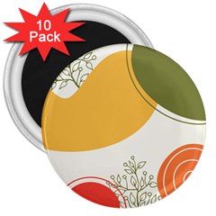 Multi Color Pattern 3  Magnets (10 Pack)  by designsbymallika