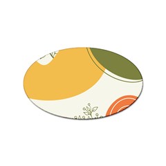 Multi Color Pattern Sticker (oval)