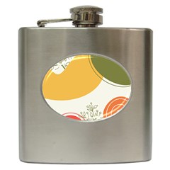 Multi Color Pattern Hip Flask (6 Oz) by designsbymallika