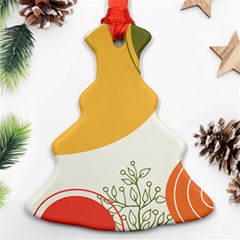 Multi Color Pattern Christmas Tree Ornament (two Sides) by designsbymallika