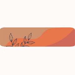 Orange Pattern Large Bar Mat by designsbymallika