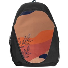 Orange Pattern Backpack Bag by designsbymallika