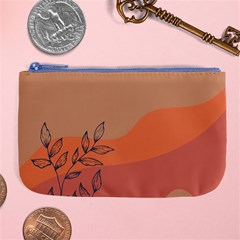 Orange Pattern Large Coin Purse by designsbymallika