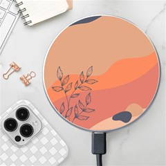 Orange Pattern Wireless Charger by designsbymallika