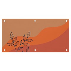 Orange Pattern Banner And Sign 6  X 3  by designsbymallika