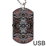 Autumn patterns Dog Tag USB Flash (Two Sides) Front