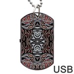 Autumn patterns Dog Tag USB Flash (Two Sides) Back