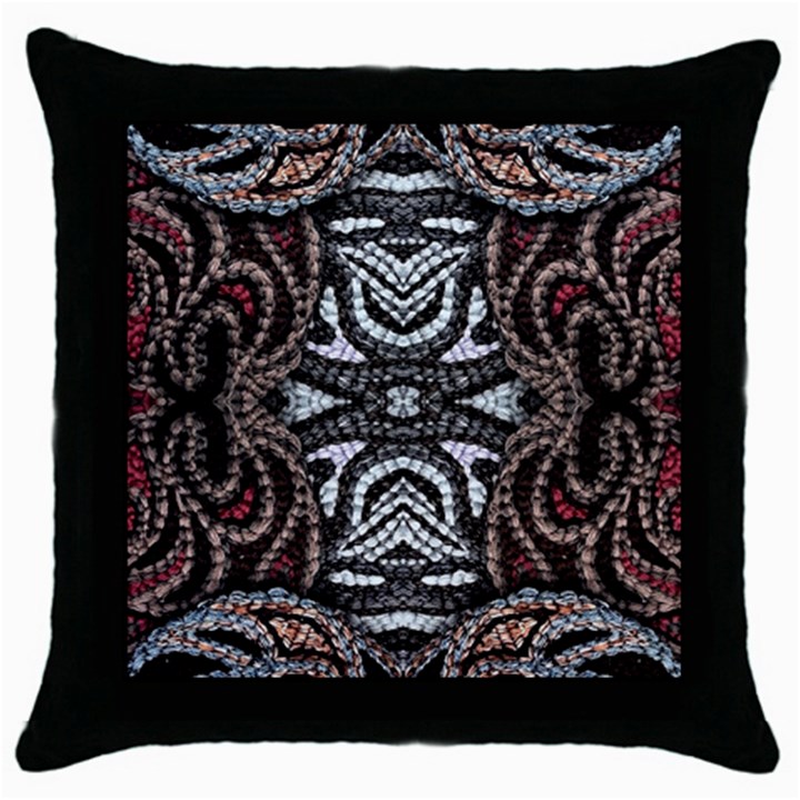 Autumn patterns Throw Pillow Case (Black)