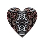 Autumn patterns Heart Magnet Front