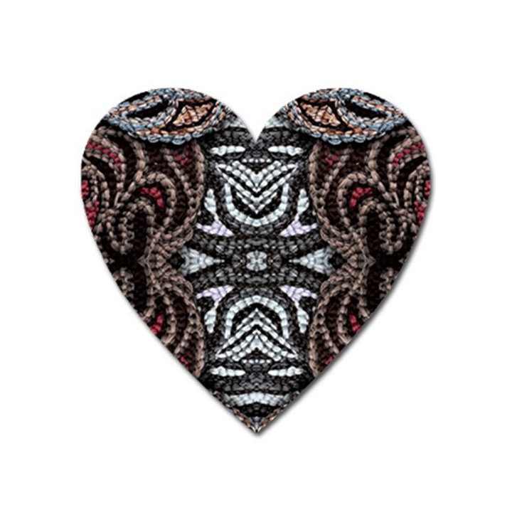 Autumn patterns Heart Magnet