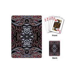 Autumn Patterns Playing Cards Single Design (mini) by kaleidomarblingart