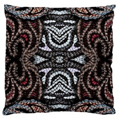 Autumn Patterns Large Cushion Case (one Side) by kaleidomarblingart