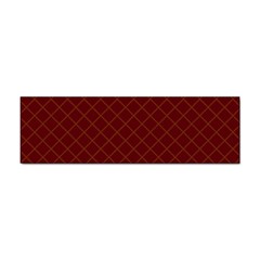 Diagonal Dark Red Small Plaids Geometric  Sticker Bumper (10 Pack) by ConteMonfrey