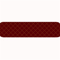 Diagonal Dark Red Small Plaids Geometric  Large Bar Mat by ConteMonfrey