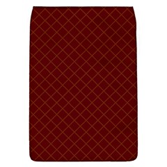 Diagonal Dark Red Small Plaids Geometric  Removable Flap Cover (l) by ConteMonfrey