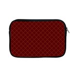 Diagonal Dark Red Small Plaids Geometric  Apple iPad Mini Zipper Cases Front