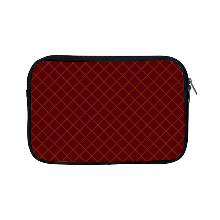 Diagonal Dark Red Small Plaids Geometric  Apple iPad Mini Zipper Cases