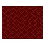 Diagonal Dark Red Small Plaids Geometric  Double Sided Flano Blanket (Large)  80 x60  Blanket Front