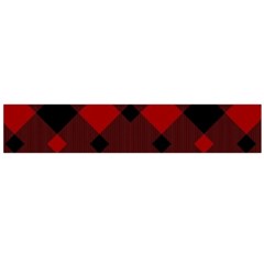 Red Diagonal Plaid Big Large Flano Scarf  by ConteMonfrey