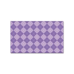 Diagonal Comfort Purple Plaids Sticker (rectangular) by ConteMonfrey