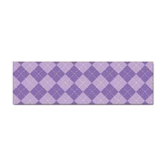 Diagonal Comfort Purple Plaids Sticker (bumper) by ConteMonfrey