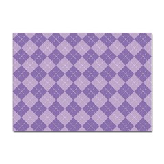 Diagonal Comfort Purple Plaids Sticker A4 (10 Pack) by ConteMonfrey