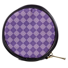 Diagonal Comfort Purple Plaids Mini Makeup Bag by ConteMonfrey