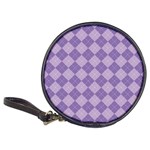 Diagonal Comfort Purple Plaids Classic 20-CD Wallets Front