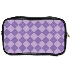 Diagonal Comfort Purple Plaids Toiletries Bag (one Side) by ConteMonfrey