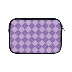 Diagonal Comfort Purple Plaids Apple Ipad Mini Zipper Cases by ConteMonfrey