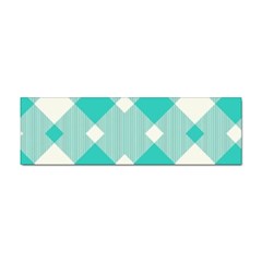 Diagonal Blue Torquoise Sticker Bumper (100 Pack)