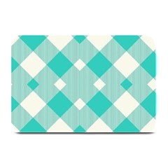 Diagonal Blue Torquoise Plate Mats by ConteMonfrey