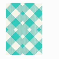 Diagonal Blue Torquoise Large Garden Flag (two Sides) by ConteMonfrey