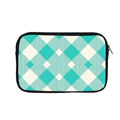 Diagonal Blue Torquoise Apple Macbook Pro 13  Zipper Case by ConteMonfrey