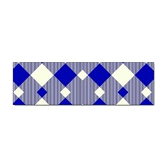 Blue Diagonal Plaids  Sticker (bumper) by ConteMonfrey