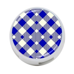 Blue Diagonal Plaids  4-port Usb Hub (one Side) by ConteMonfrey