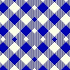 Blue Diagonal Plaids  Play Mat (square) by ConteMonfrey