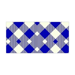 Blue Diagonal Plaids  Yoga Headband by ConteMonfrey