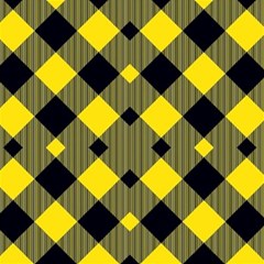 Yellow Diagonal Plaids Play Mat (rectangle) by ConteMonfrey