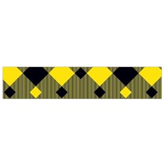 Yellow Diagonal Plaids Small Flano Scarf by ConteMonfrey