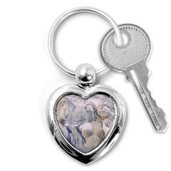 Three Graces Collage Artwork Key Chain (heart) by dflcprintsclothing